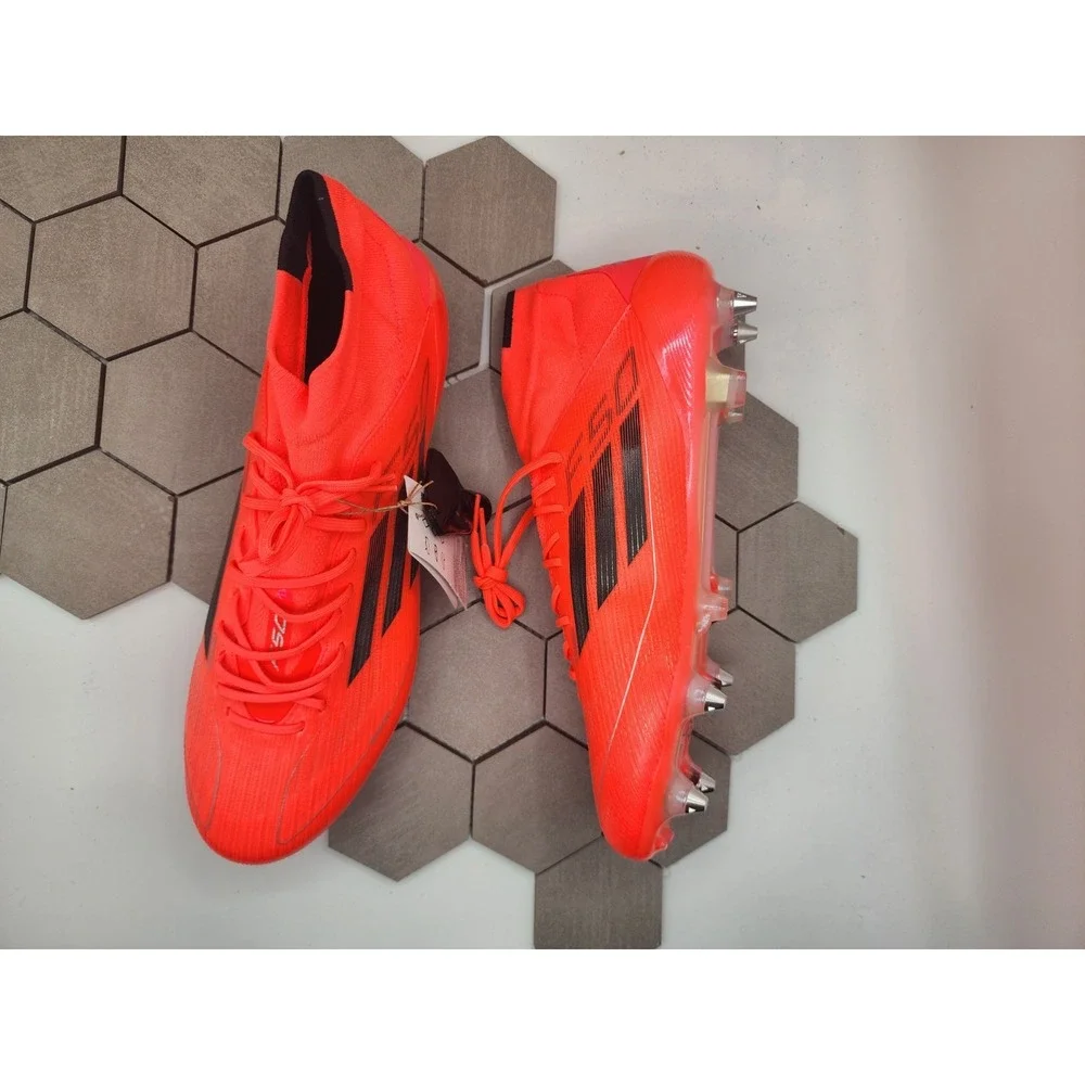 Adidas F50 Elite Mid SG Turbo Aurora Hot Pink Red Women's Sz 12.5‎ Men's Size 11